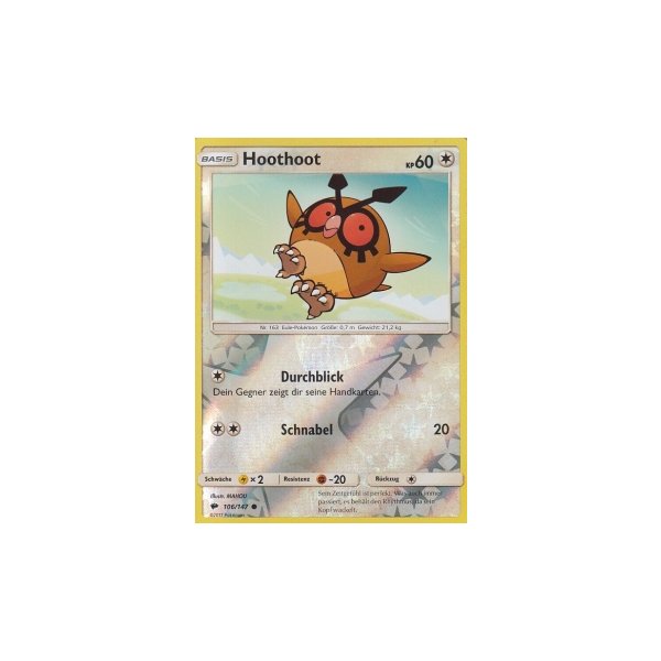Hoothoot 106/147 REVERSE HOLO