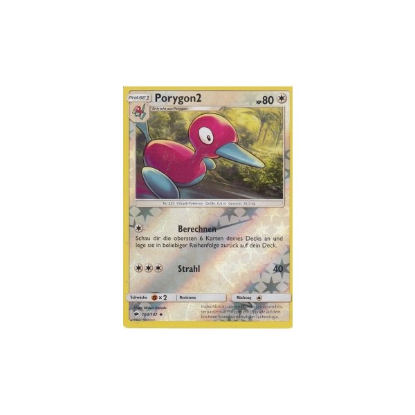 Porygon2 104/147 REVERSE HOLO