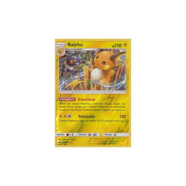 Raichu 041/147 REVERSE HOLO