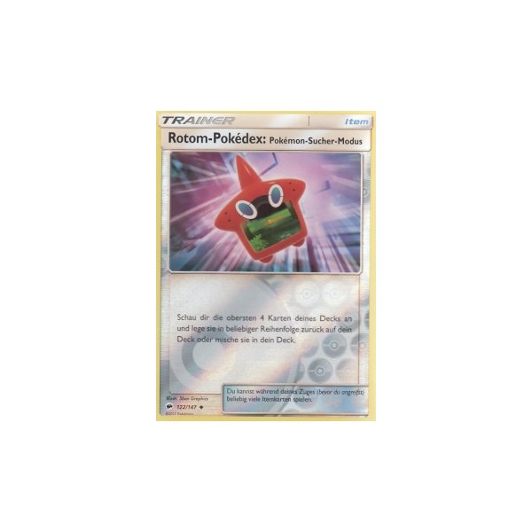 Rotom-Pok&eacute;dex: Pok&eacute;mon-Sucher-Modus 122/147 REVERSE HOLO