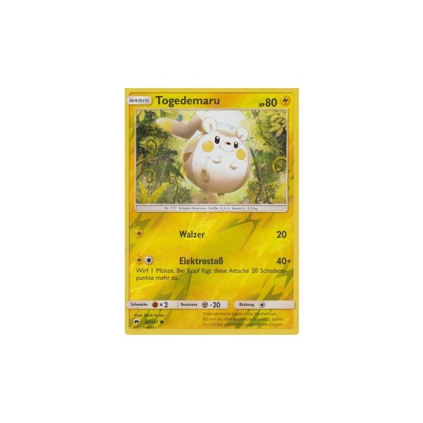 Togedemaru 047/147 REVERSE HOLO