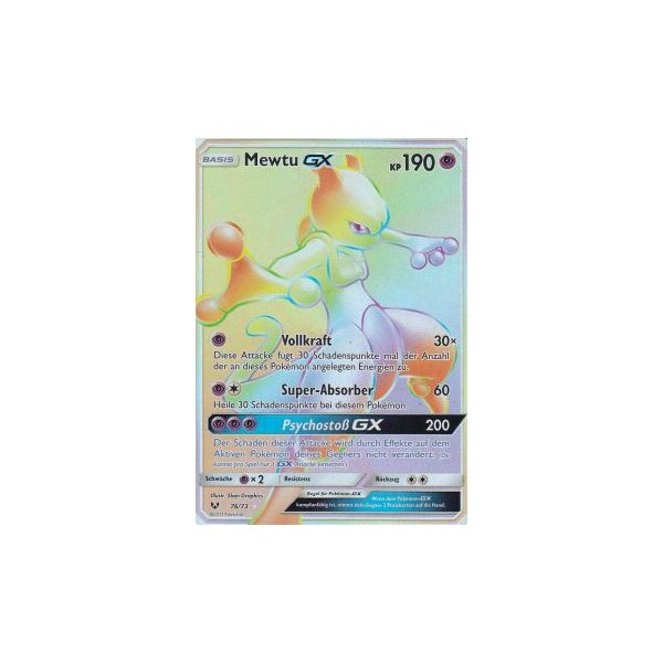 Mewtu-GX 076/73 RAINBOW