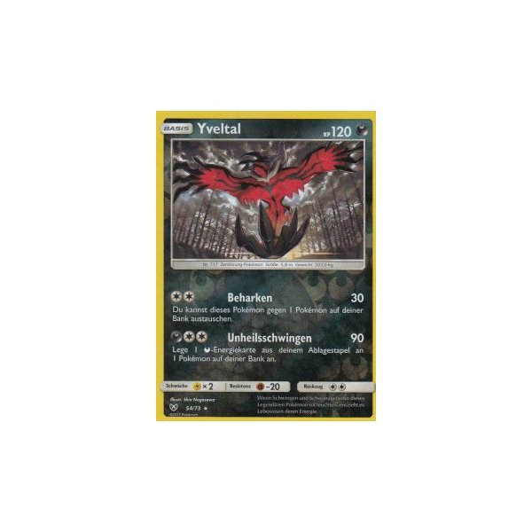 Yveltal 054/73 REVERSE HOLO