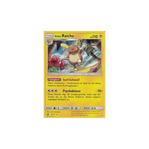 Alola-Raichu 031/111 HOLO