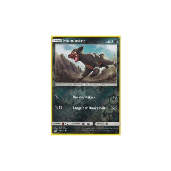 Hunduster 058/111 REVERSE HOLO