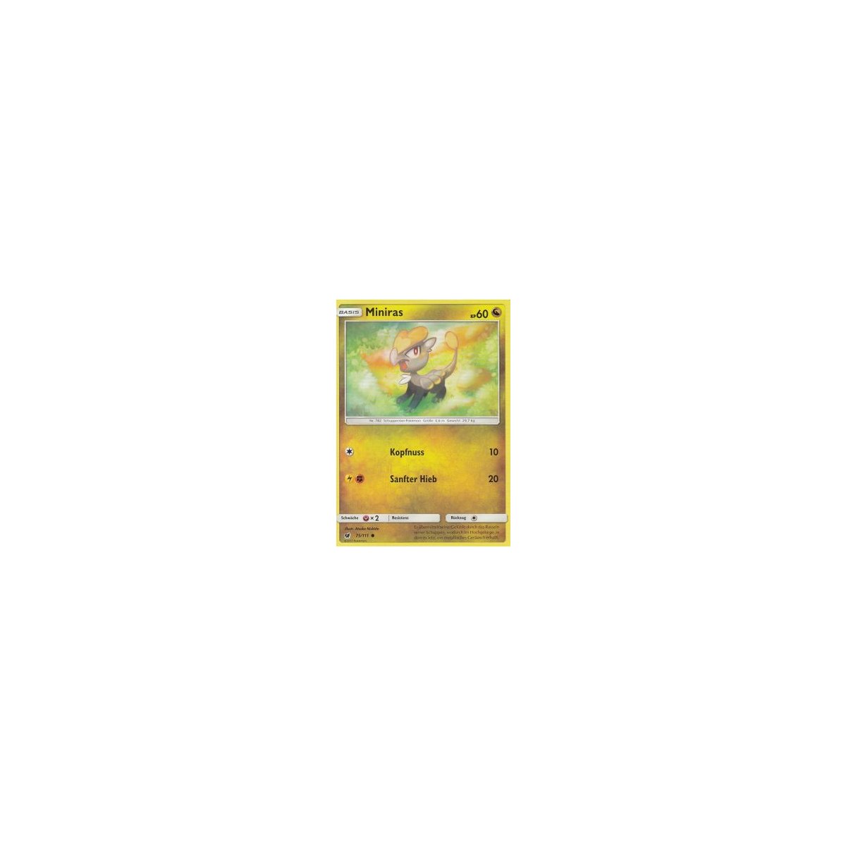Holo Promo Karte Toysrus 75/111 Pokemon Karte Miniras NEU&versiegelt