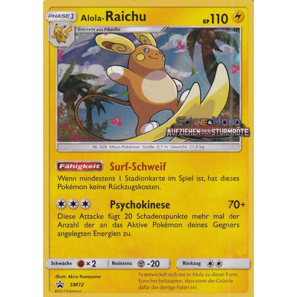 Alola-Raichu SM72 PROMO