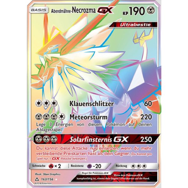 Abendm&auml;hne-Necrozma-GX 163/156 RAINBOW
