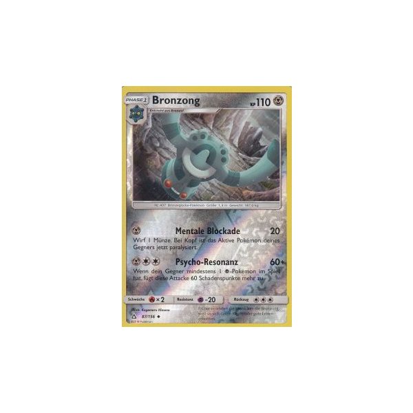 Bronzong 087/156 REVERSE HOLO