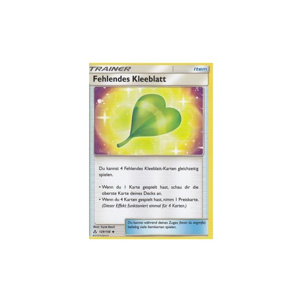 Fehlendes Kleeblatt 129/156