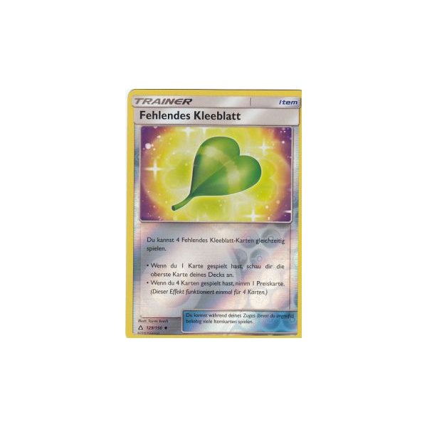 Fehlendes Kleeblatt 129/156 REVERSE HOLO