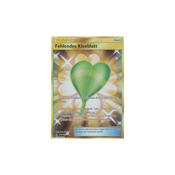 Fehlendes Kleeblatt 168/156 GOLDRAND