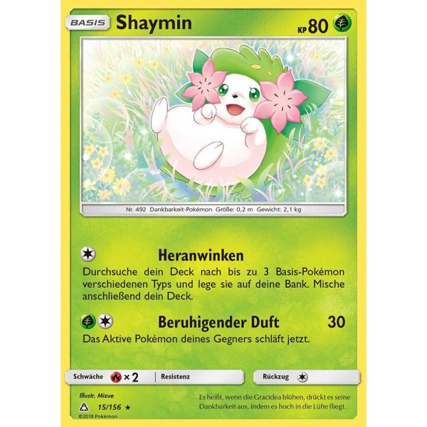 Shaymin 015/156 REVERSE HOLO