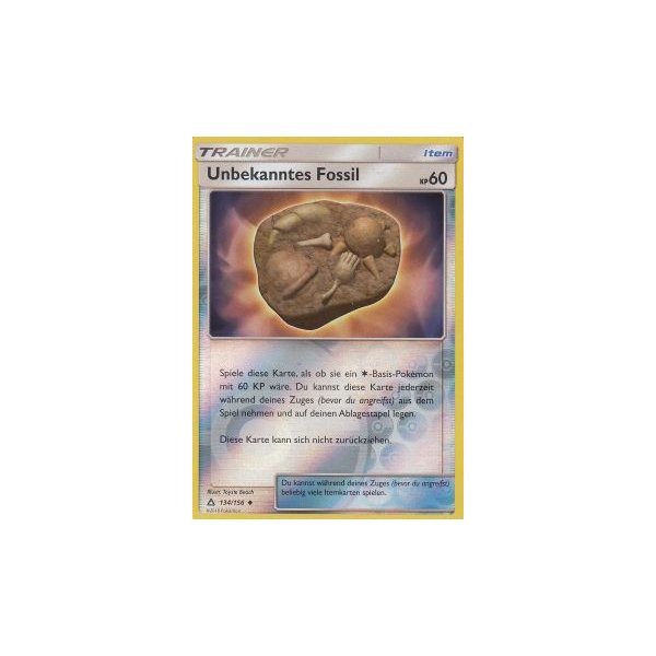 Unbekanntes Fossil 134/156 REVERSE HOLO