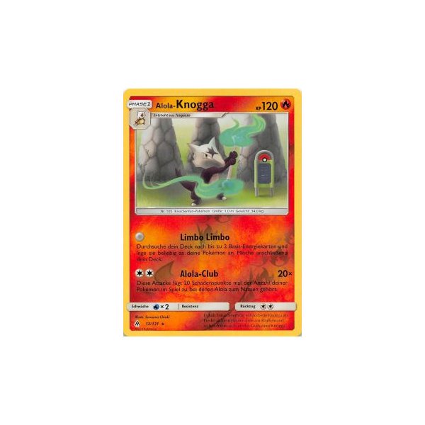 Alola-Knogga 012/131 REVERSE HOLO
