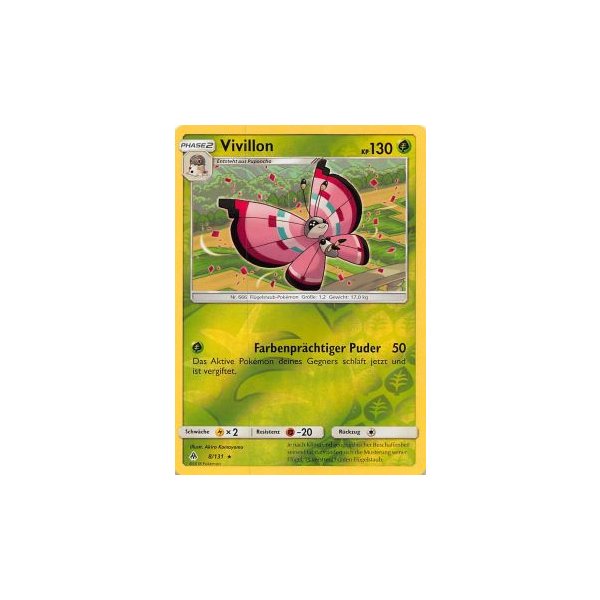 Vivillon 008/131 REVERSE HOLO