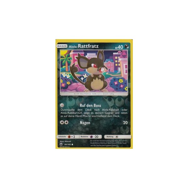 Alola-Rattfratz 084/168 REVERSE HOLO