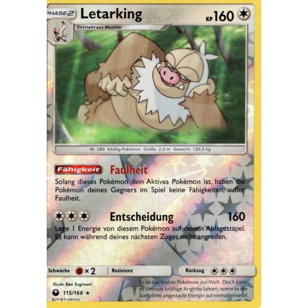 Letarking 115/168 REVERSE HOLO