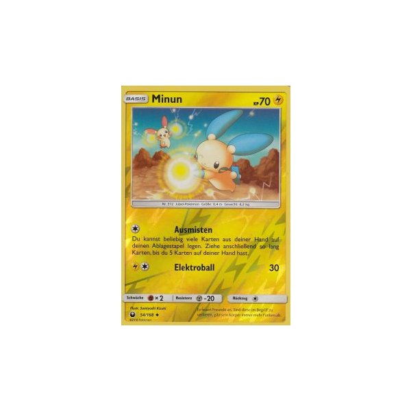 Minun 054/168 REVERSE HOLO