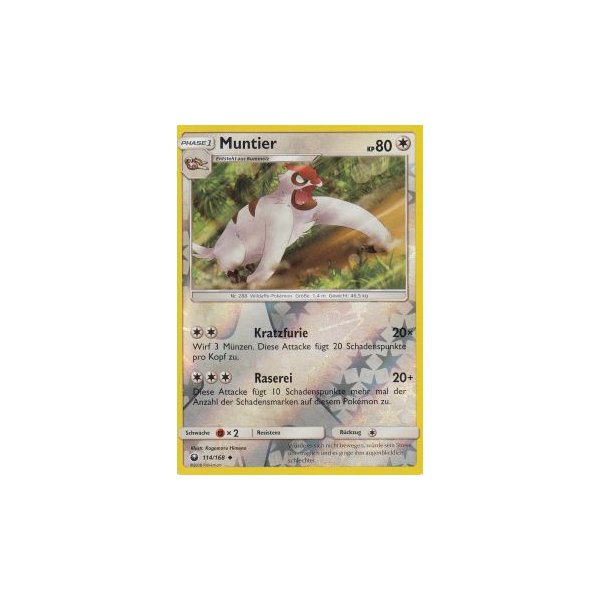 Muntier 114/168 REVERSE HOLO