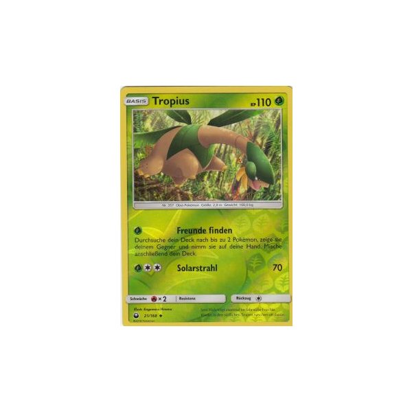 Tropius 021/168 REVERSE HOLO