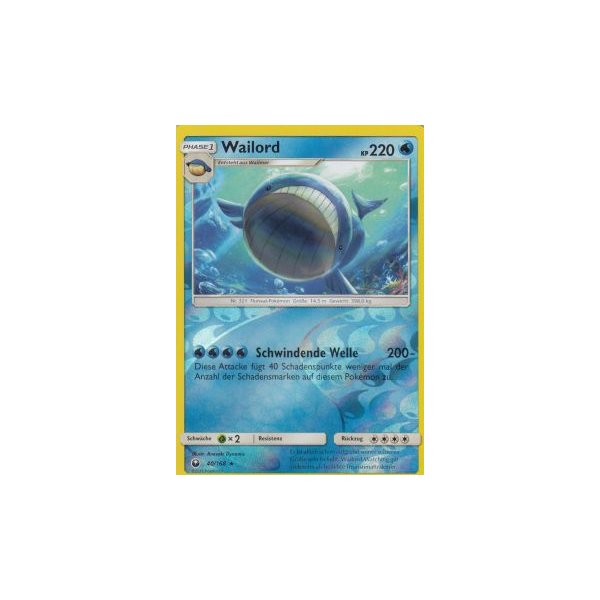 Wailord 040/168 REVERSE HOLO