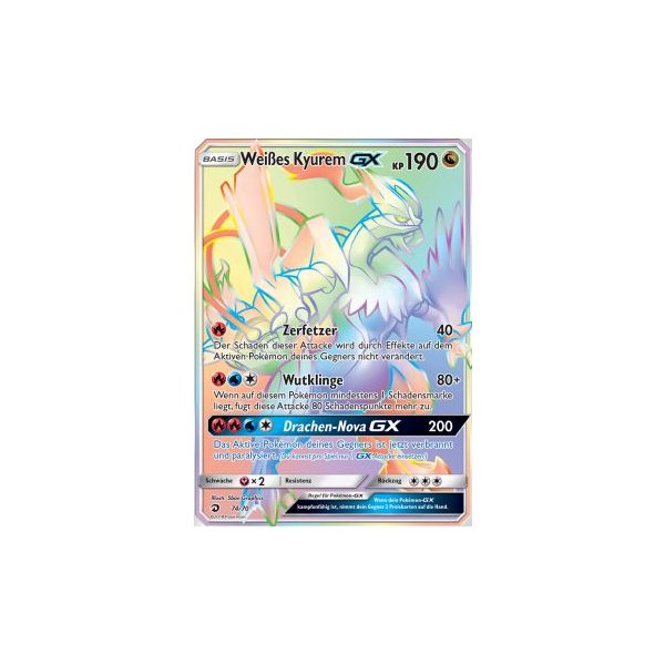 Wei&szlig;es-Kyurem-GX 74/70 RAINBOW