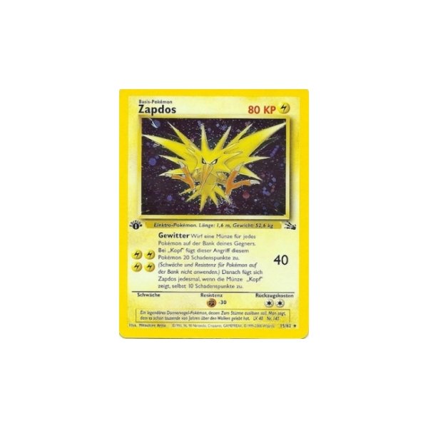 Zapdos HOLO BESPIELT