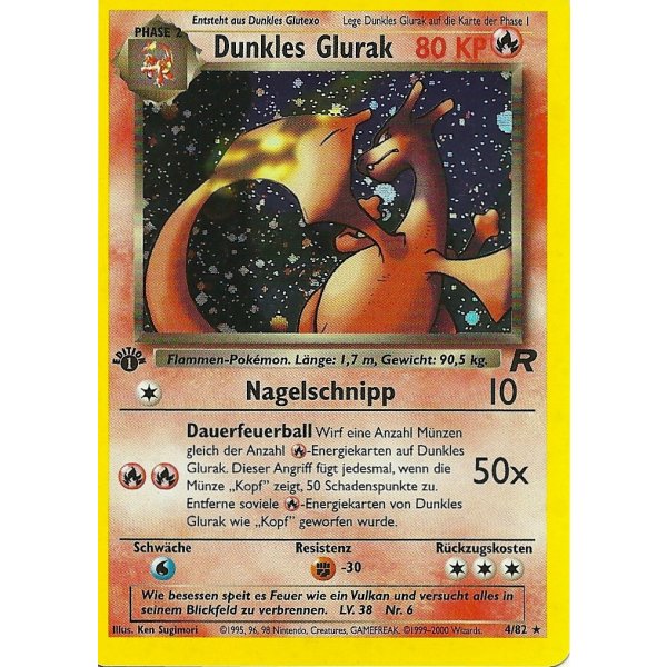 Dunkles Glurak HOLO BESPIELT