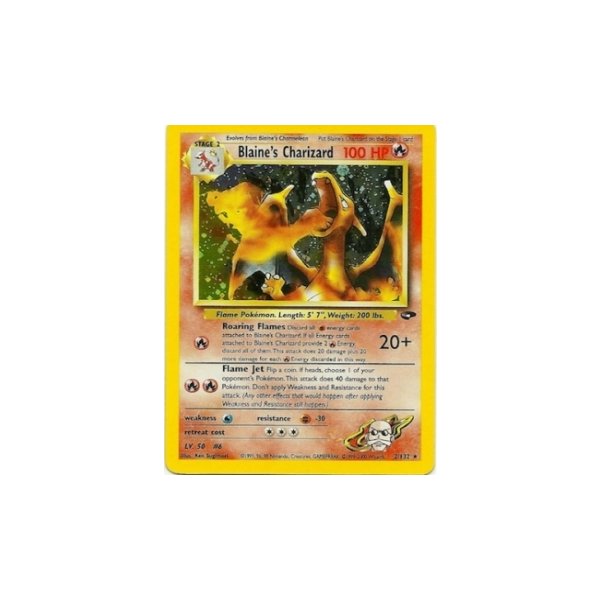 Blaines Charizard HOLO BESPIELT