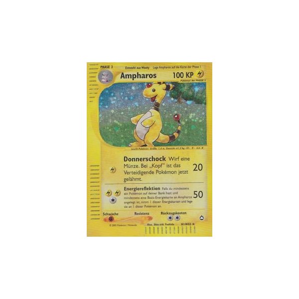 Ampharos H01/32 HOLO BESPIELT