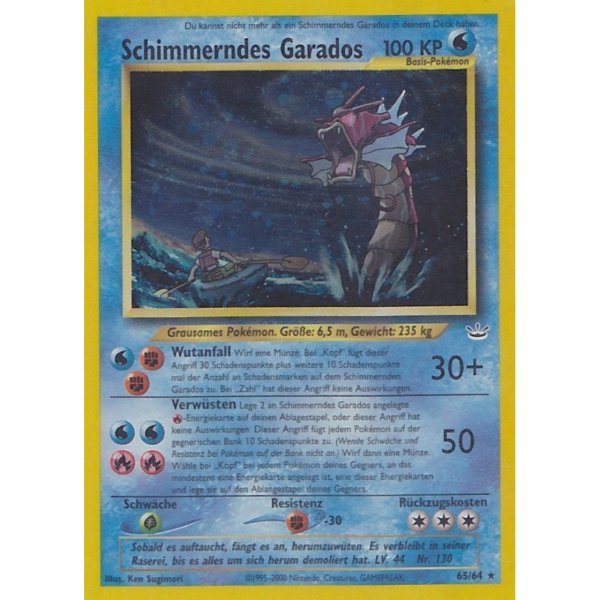 Schimmerndes Garados HOLO BESPIELT