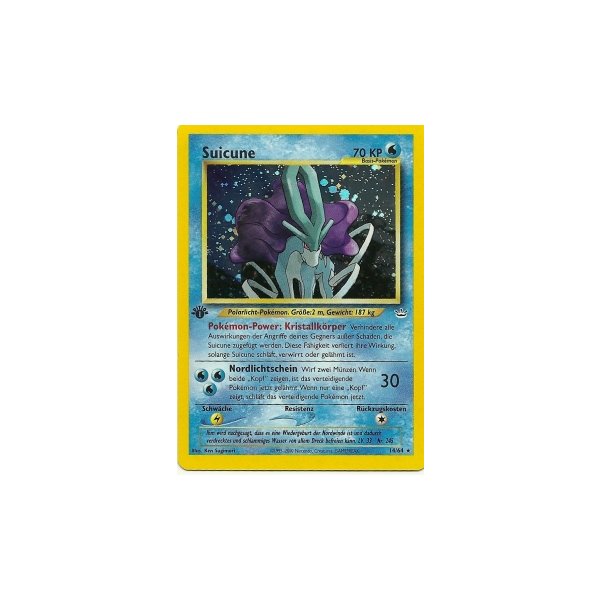 Suicune 14/64 HOLO BESPIELT
