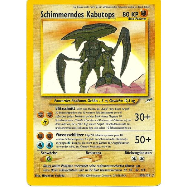 Schimmerndes Kabutops BESPIELT