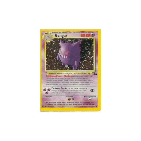 Gengar HOLO 1. Auflage BESPIELT