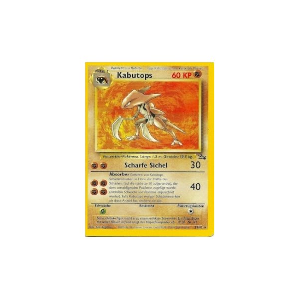 Kabutops 1. Auflage BESPIELT