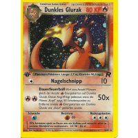 Dunkles Glurak HOLO 1. Auflage BESPIELT