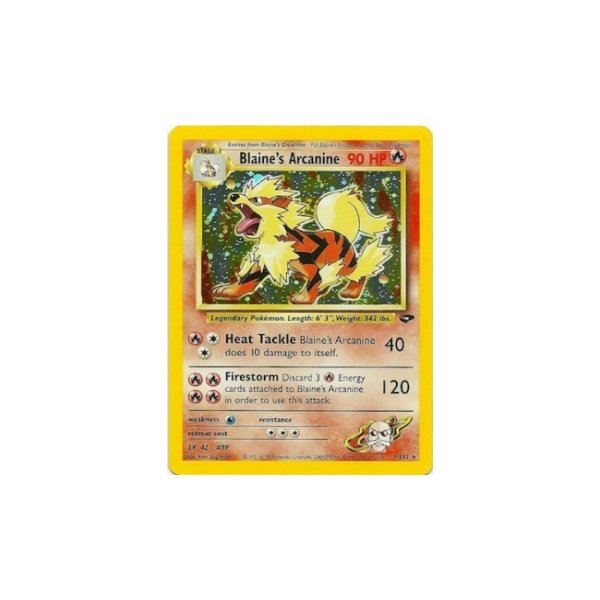 Blaines Arcanine HOLO 1. Auflage BESPIELT