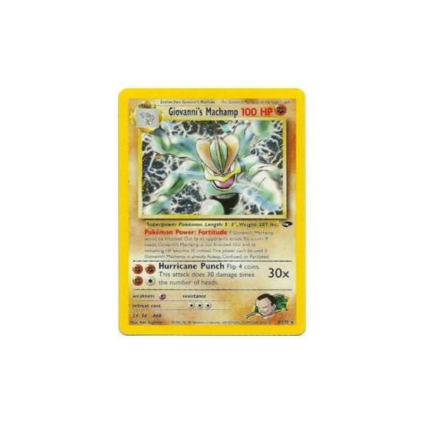 Giovannis Machamp HOLO 1. Auflage BESPIELT