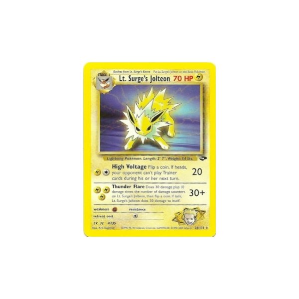 Lt. Surges Jolteon 1. Auflage BESPIELT
