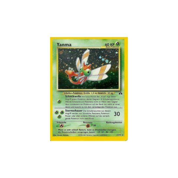 Yanma 17/75 HOLO 1. Auflage BESPIELT