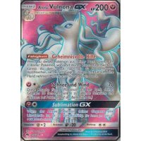 Pokemon Karte Alola-Vulnona GX Echo des Donners 132/214 Deutsch Sammlung