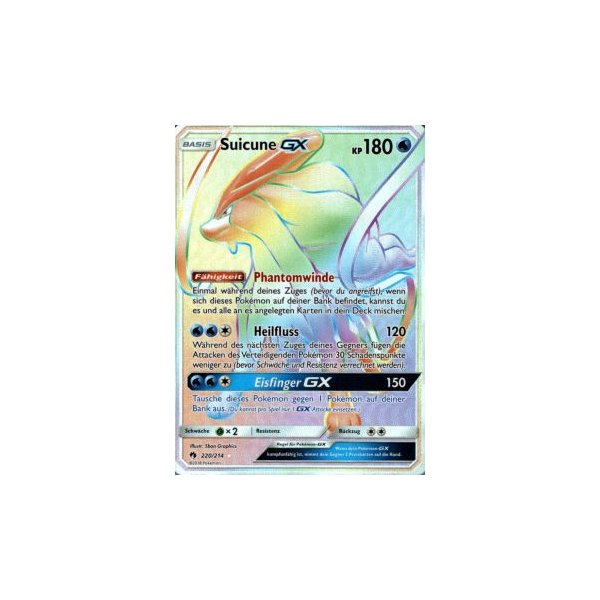 Suicune-GX 220/214 RAINBOW