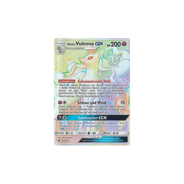 Alola-Vulnona-GX 225/214 RAINBOW