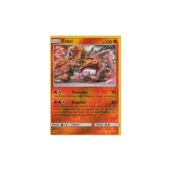 Entei 047/214 REVERSE HOLO