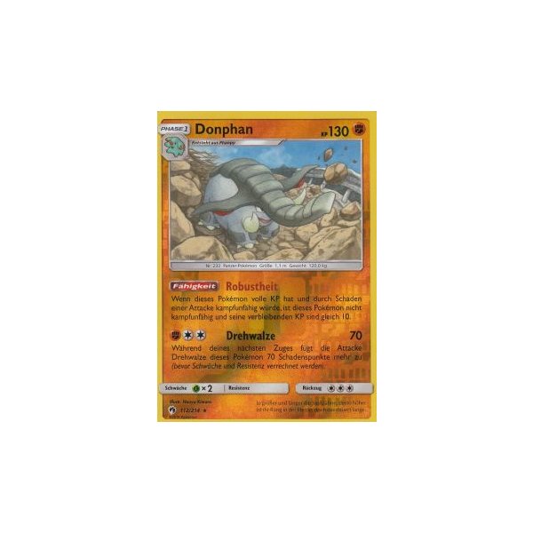 Donphan 112/214 REVERSE HOLO