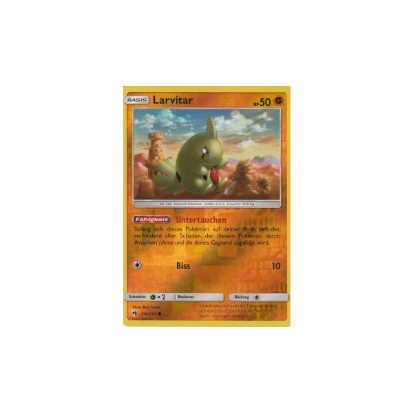 Larvitar 114/214 REVERSE HOLO