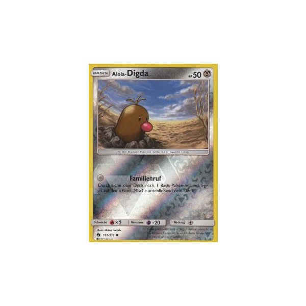 Alola-Digda 122/214 REVERSE HOLO
