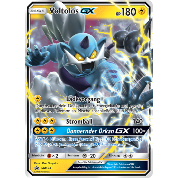 Voltolos Pok&eacute;mon-GX SM133 PROMO