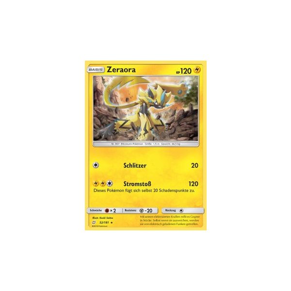 Zeraora 052/181 HOLO